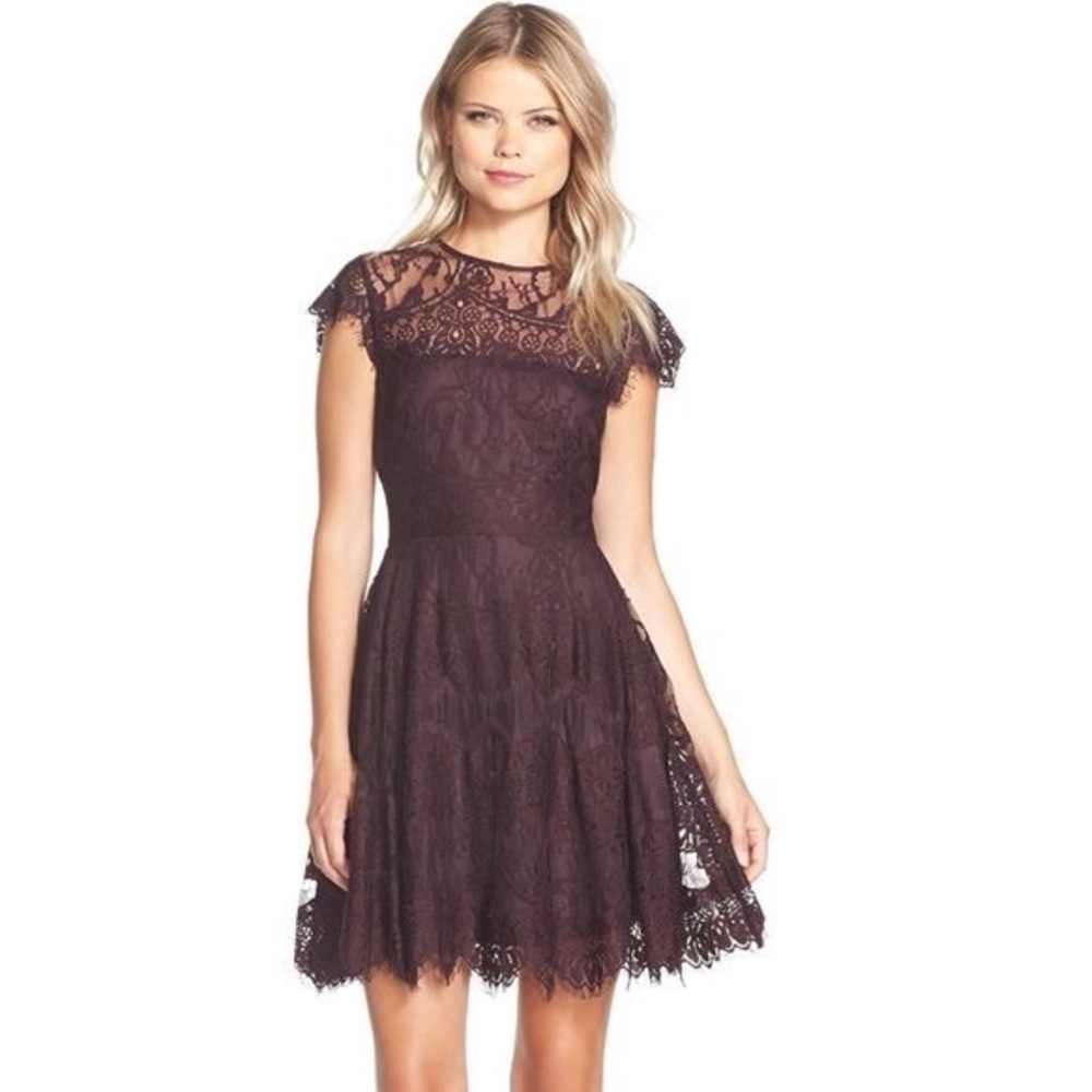 BB Dakota Rihanna Illusion Yoke Lace Dress